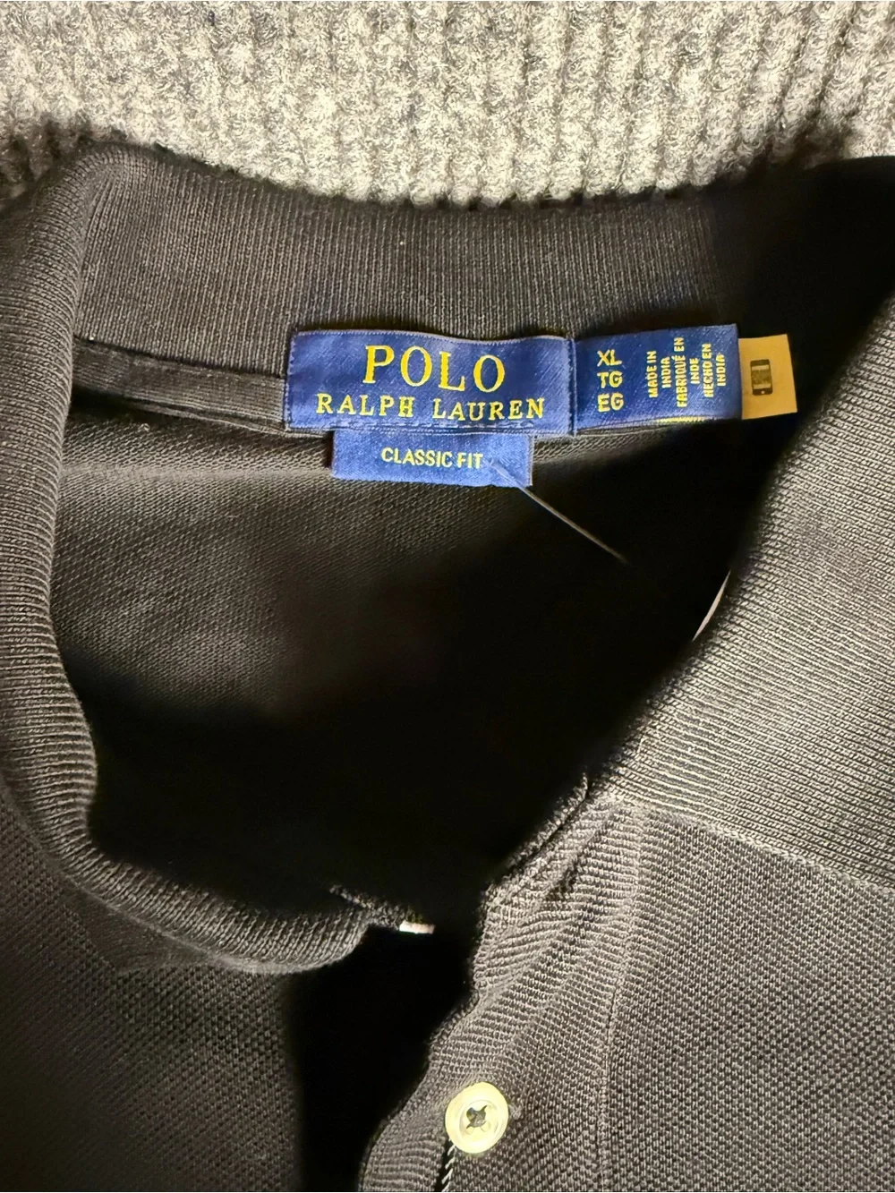 NWT Polo Ralph Lauren Men's Classic Fit Dog-Embroidered Mesh Polo Black XL